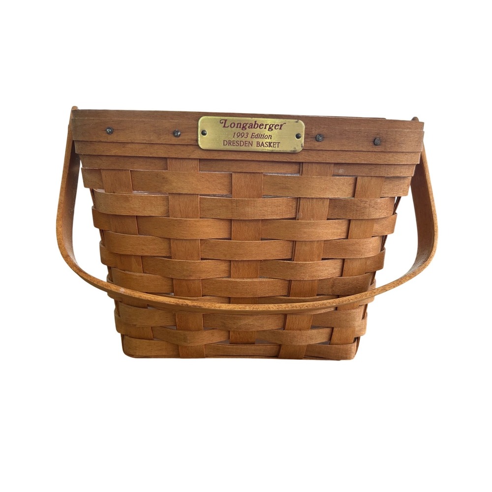 Longaberger 1993 Edition Dresden Basket with Plastic Liner and Handle